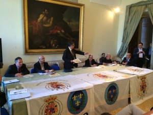 fiore  raduno 2014 gruppo presidenza  sala degli specchi